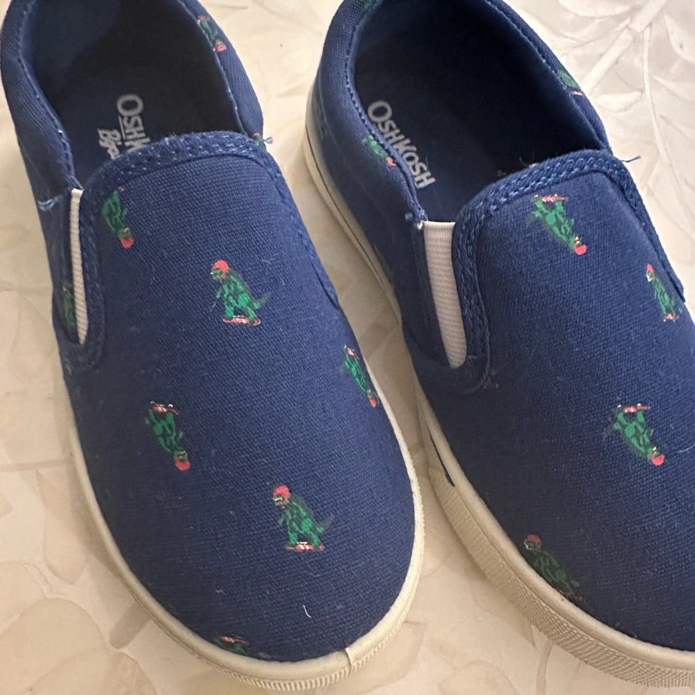 New Oshkosh slide on sneakers with Dino’s